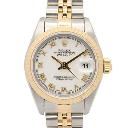 ROLEX Datejust S-Series White K18SS Watch