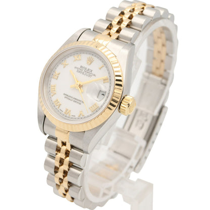 ROLEX Datejust S-Series White K18SS Watch