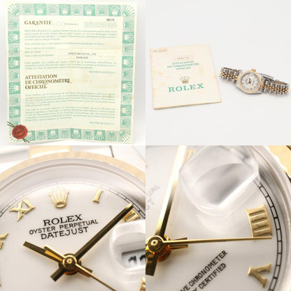 ROLEX Datejust S-Series White K18SS Watch