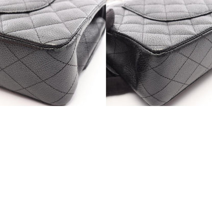 CHANEL Black Caviar Skin Shoulder Bag