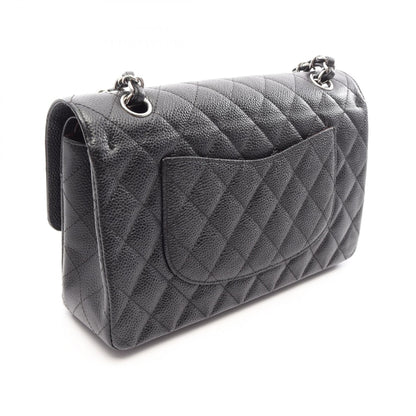CHANEL Black Caviar Skin Shoulder Bag