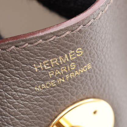 HERMES Lindy 26 Shoulder Evercalf Leather Shoulder Bag