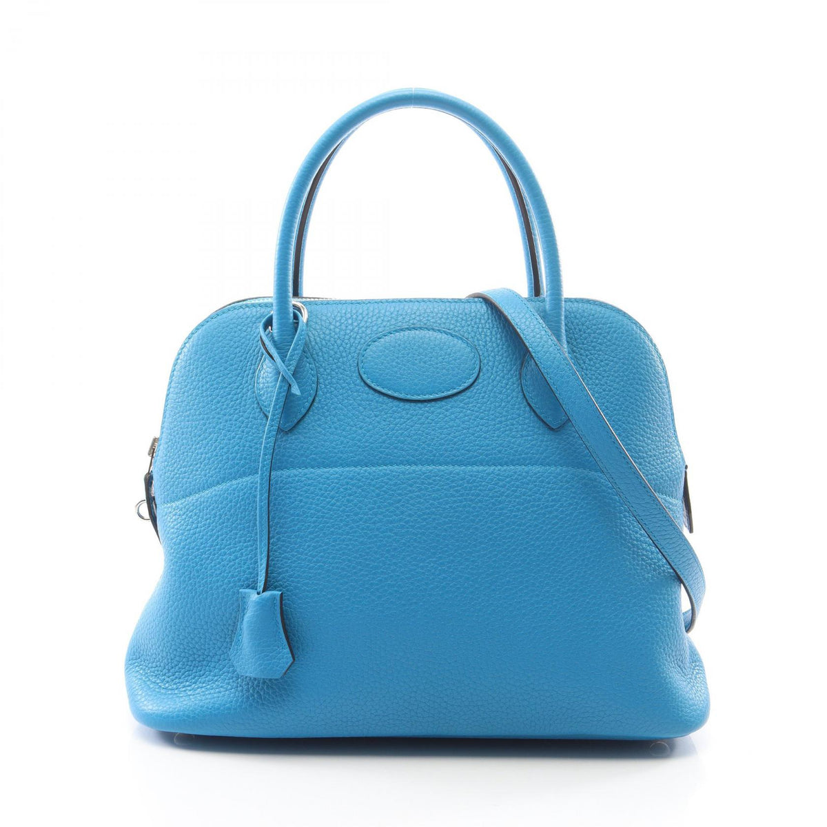 HERMES Bolide 31 Bleu Clemence Bag