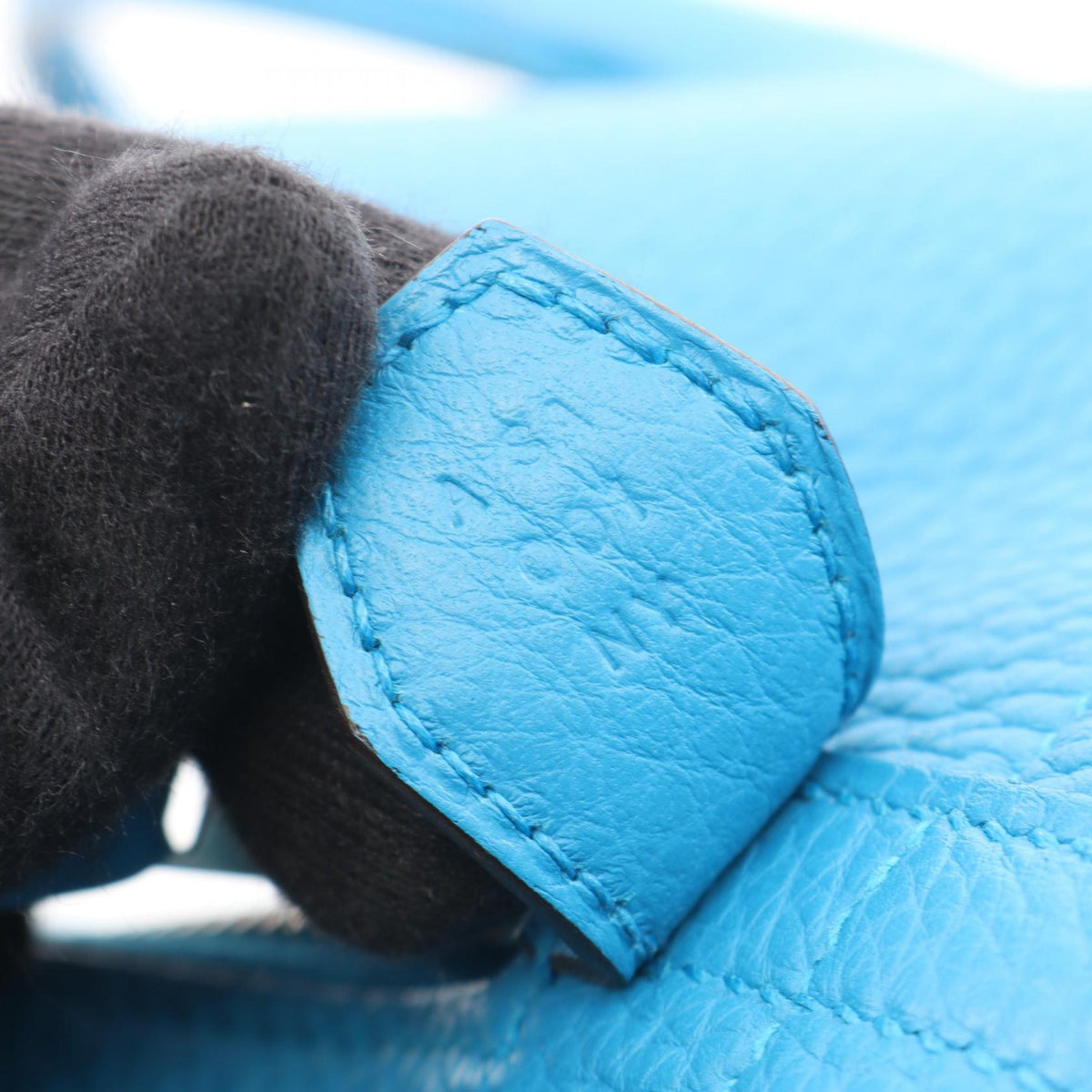 HERMES Bolide 31 Bleu Clemence Bag