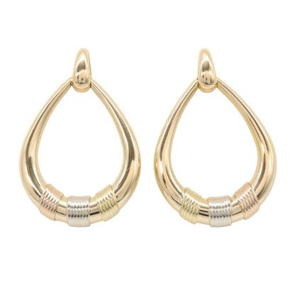 CARTIER Doorknocker Motif Gold Earrings