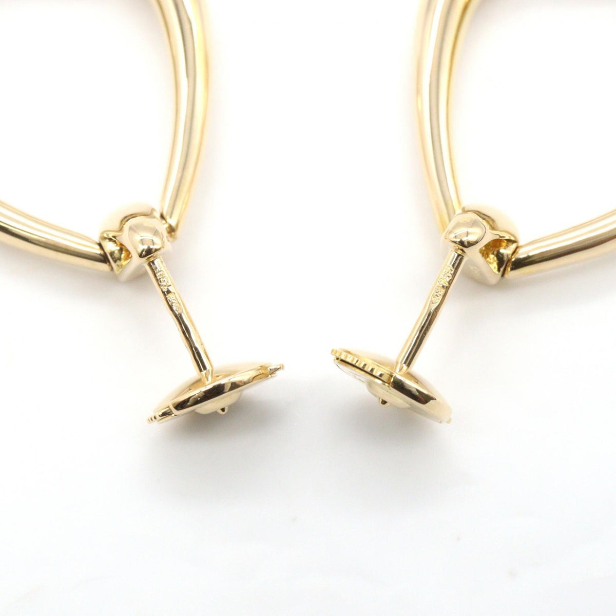 CARTIER Doorknocker Motif Gold Earrings