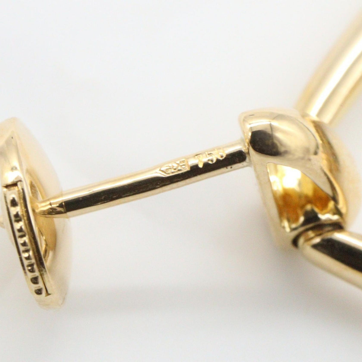 CARTIER Doorknocker Motif Gold Earrings