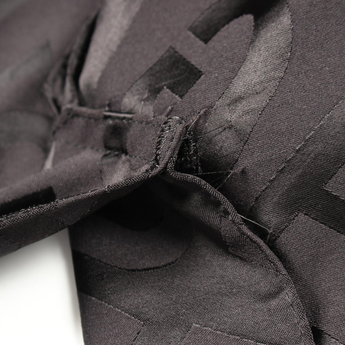 BALENCIAGA Fluid Jacquard Logo Rayon Blazer Black Size L