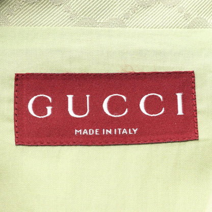 GUCCI Green GG Pattern Cotton Polyester Dress Size 36