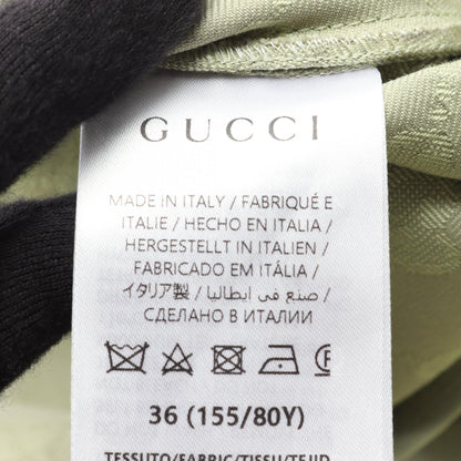 GUCCI Green GG Pattern Cotton Polyester Dress Size 36