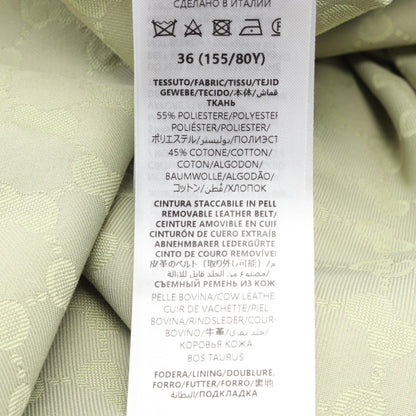 GUCCI Green GG Pattern Cotton Polyester Dress Size 36