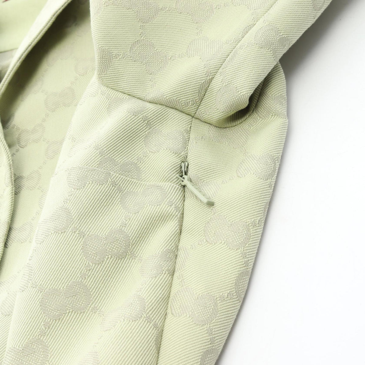 GUCCI Green GG Pattern Cotton Polyester Dress Size 36