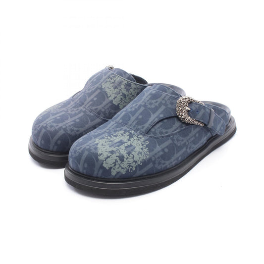 Dior Aqua Mule Fabric Sandals Blue Size EU 40