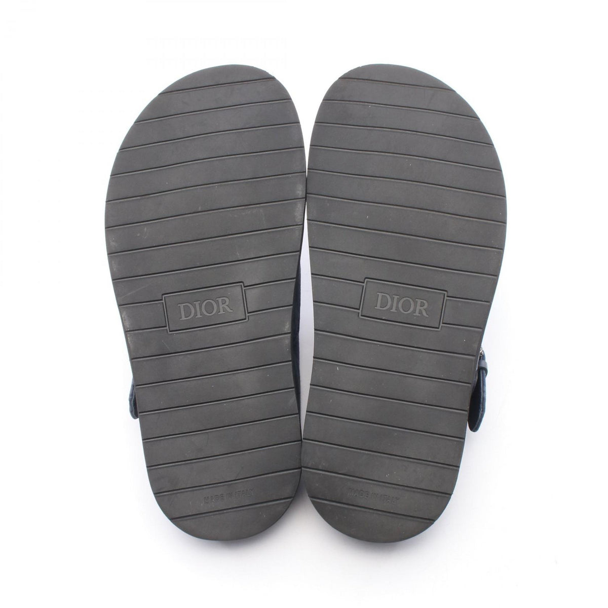 Dior Aqua Mule Fabric Sandals Blue Size EU 40