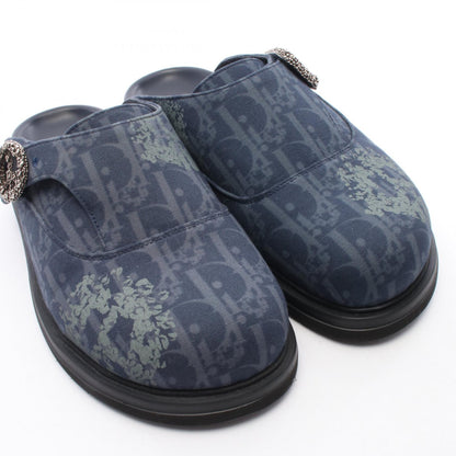 Dior Aqua Mule Fabric Sandals Blue Size EU 40