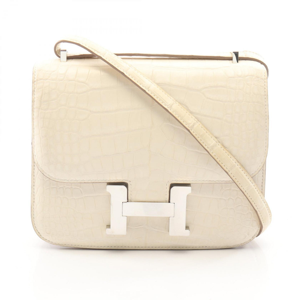 HERMES Constance 3 Mini Craie Shoulder Bag