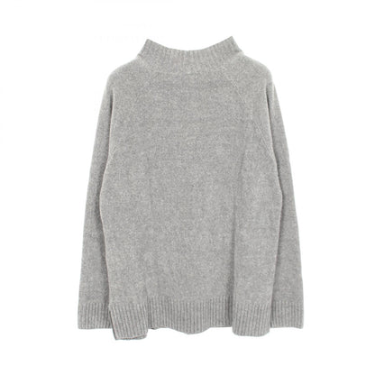 Emporio Armani Gray Black High-Neck Knit Sweater Size M