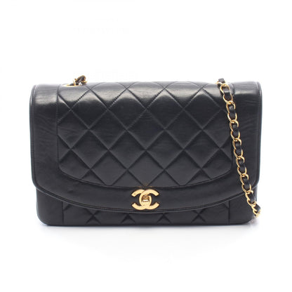 CHANEL Matelassé Diana Flap Bag Black