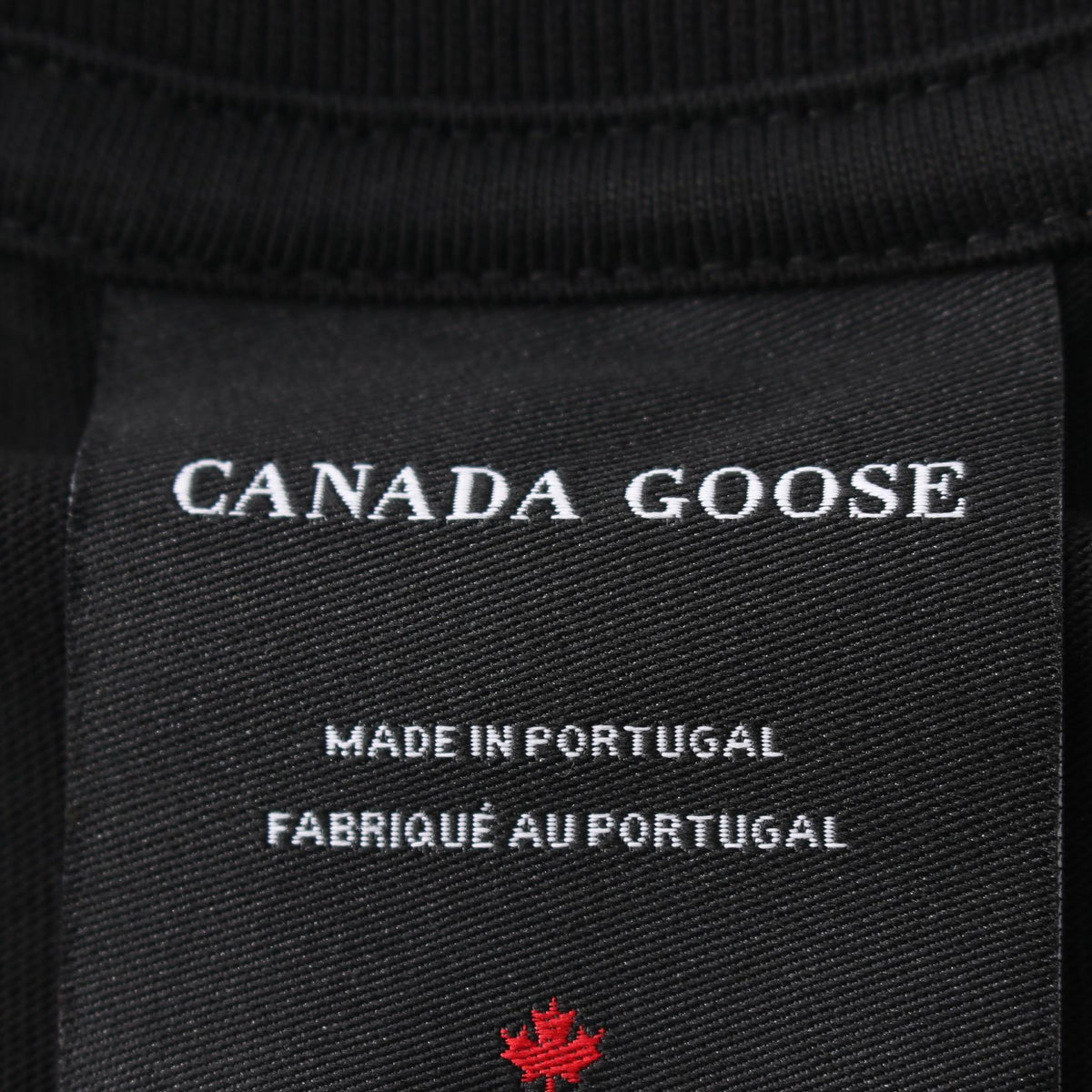 CANADA GOOSE Novo Tonal Label Cotton T-Shirt Black Size M