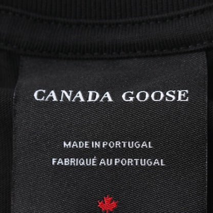CANADA GOOSE Novo Tonal Label Cotton T-Shirt Black Size M