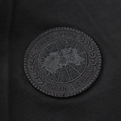 CANADA GOOSE Novo Tonal Label Cotton T-Shirt Black Size M