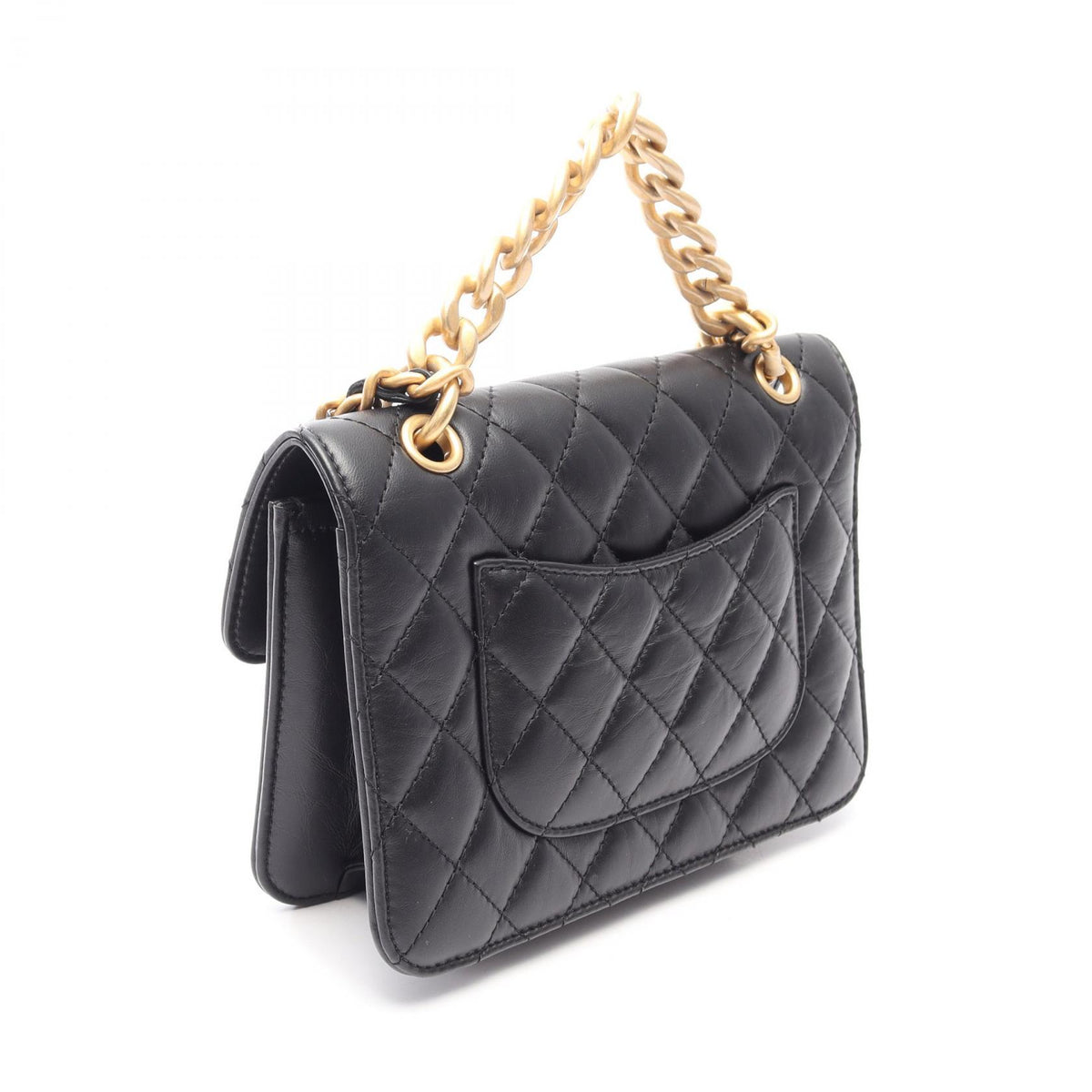 CHANEL Matelasse Small Flap Shoulder Bag Black