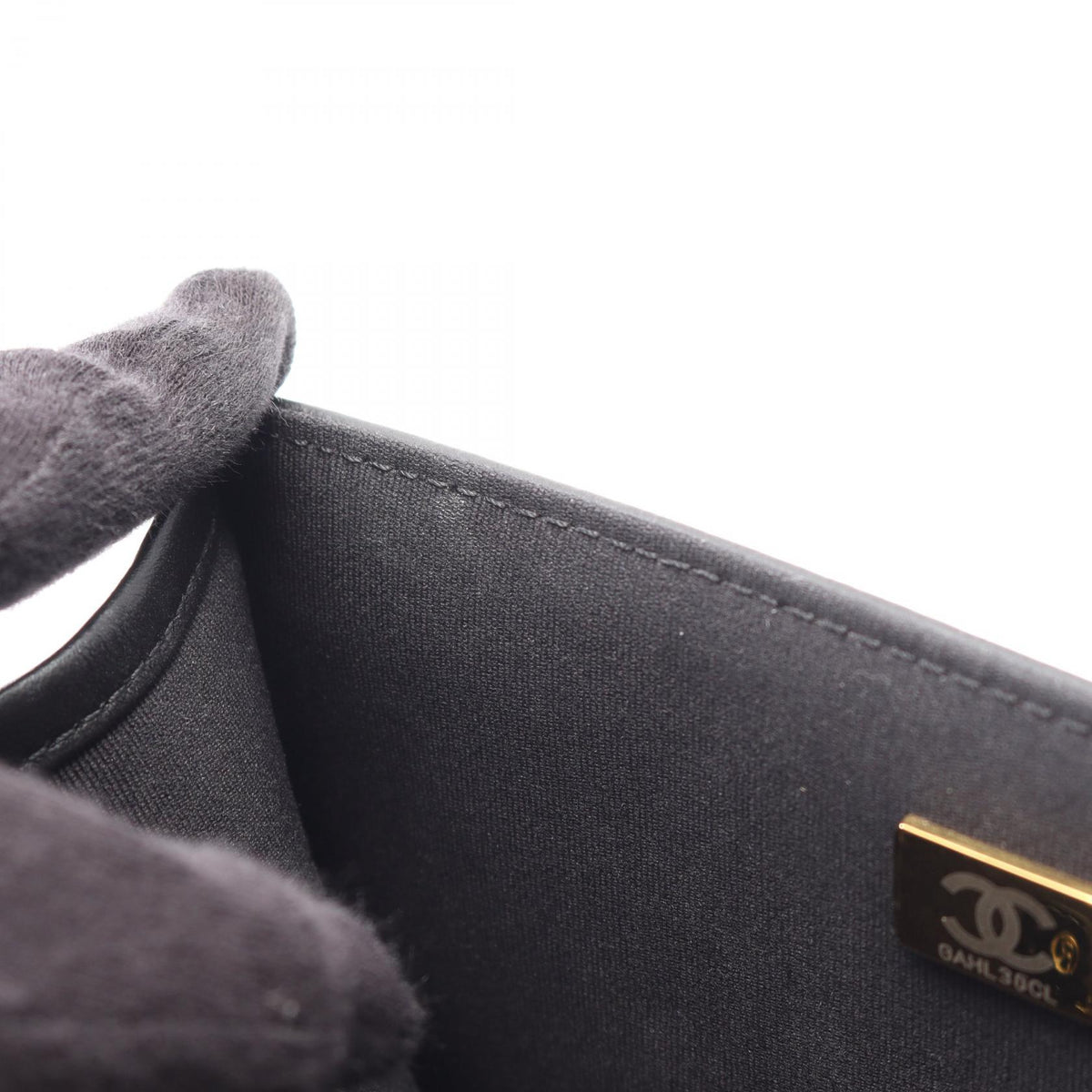CHANEL Matelasse Small Flap Shoulder Bag Black