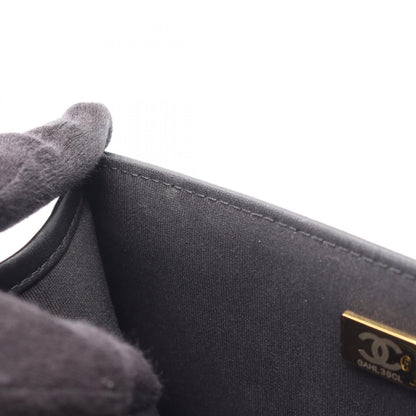 CHANEL Matelasse Small Flap Shoulder Bag Black