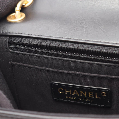 CHANEL Matelasse Small Flap Shoulder Bag Black