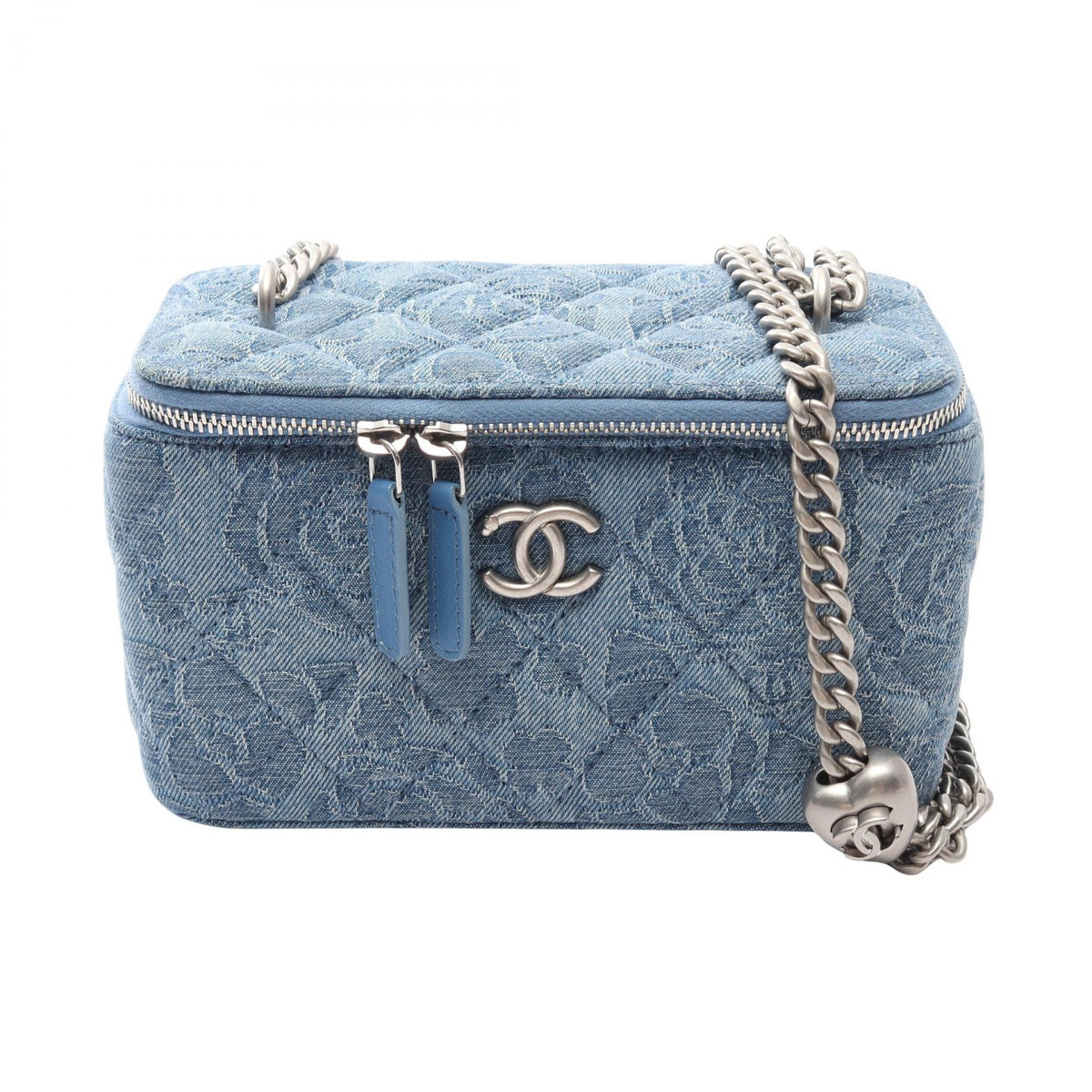 CHANEL Matelasse Vanity Denim Bag Blue