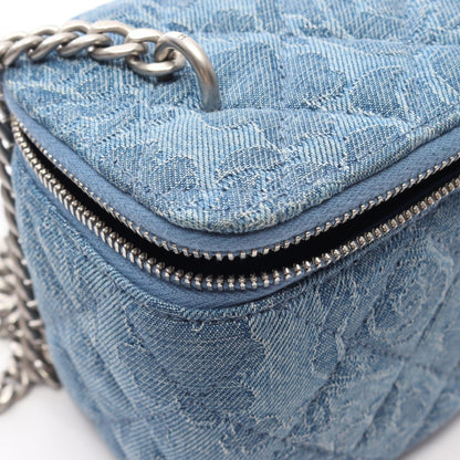 CHANEL Matelasse Vanity Denim Bag Blue