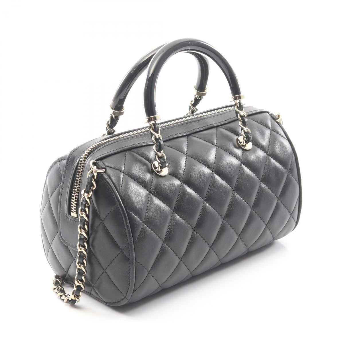 CHANEL Matelasse Lambskin 2WAY Handle Bag
