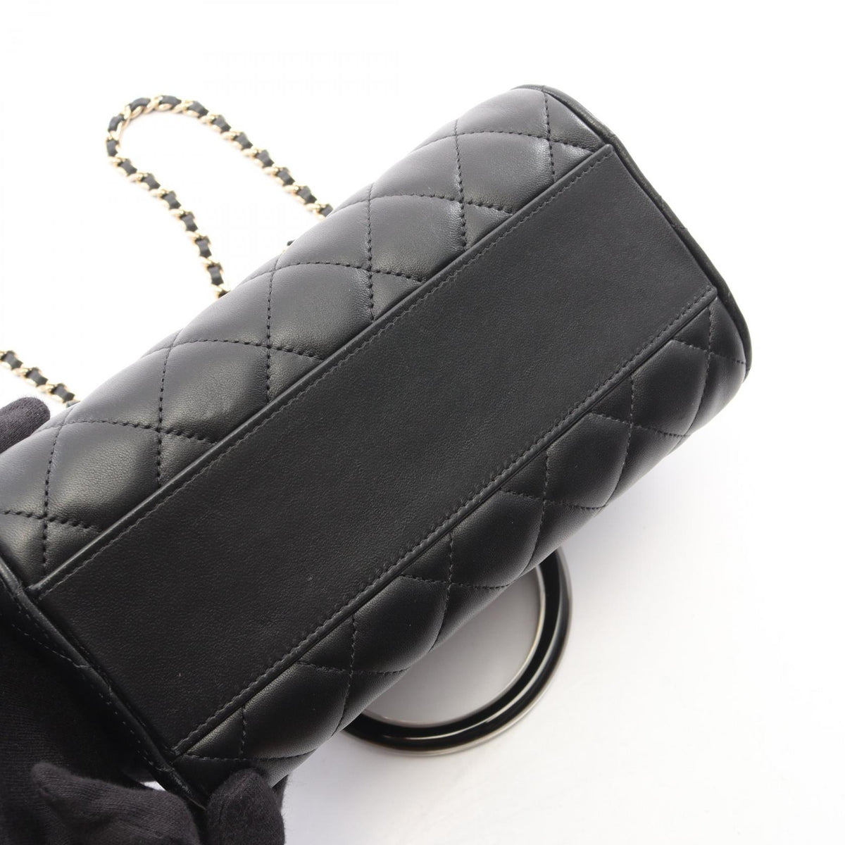 CHANEL Matelasse Lambskin 2WAY Handle Bag