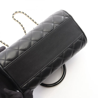 CHANEL Matelasse Lambskin 2WAY Handle Bag