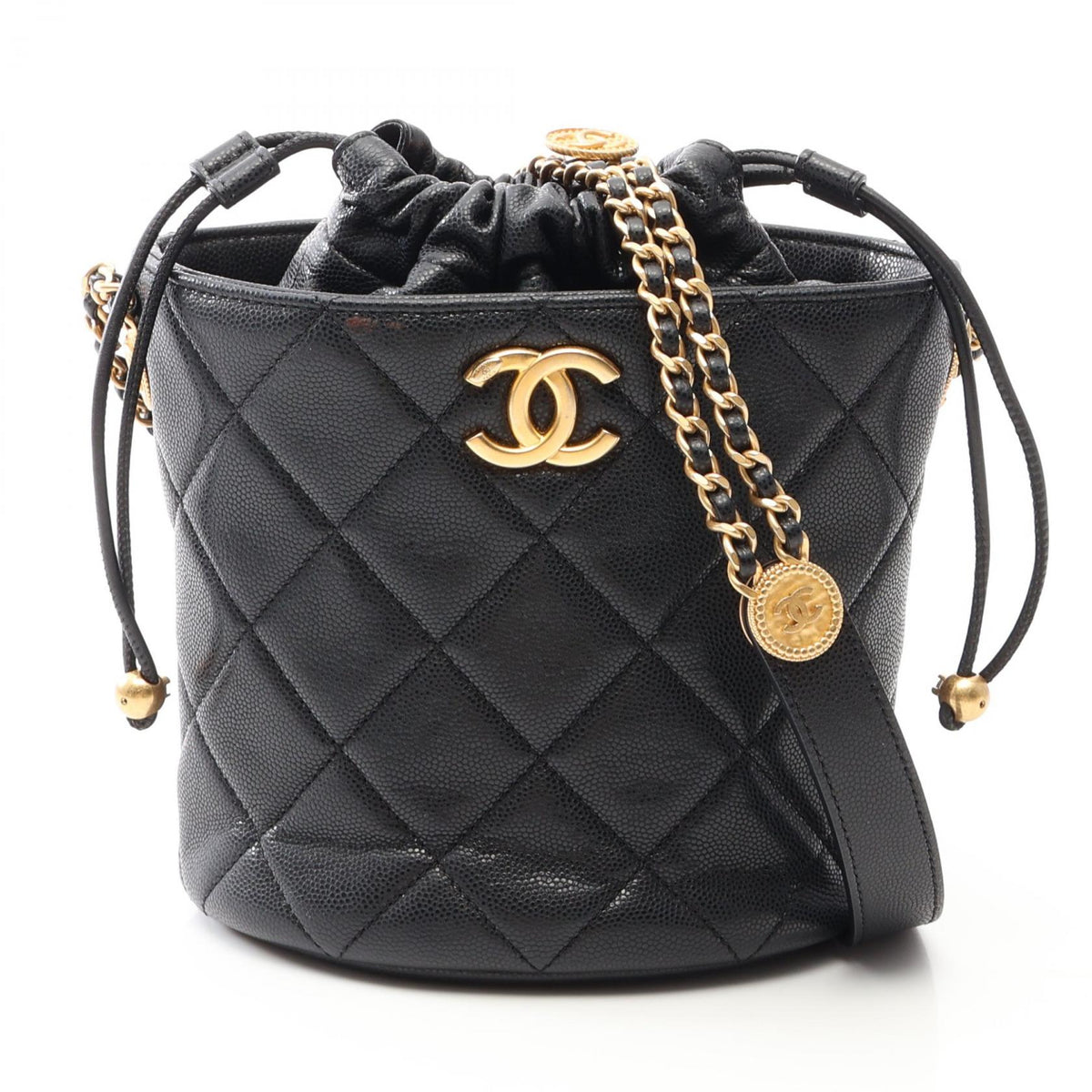 CHANEL Matelasse Drawstring Bucket Bag