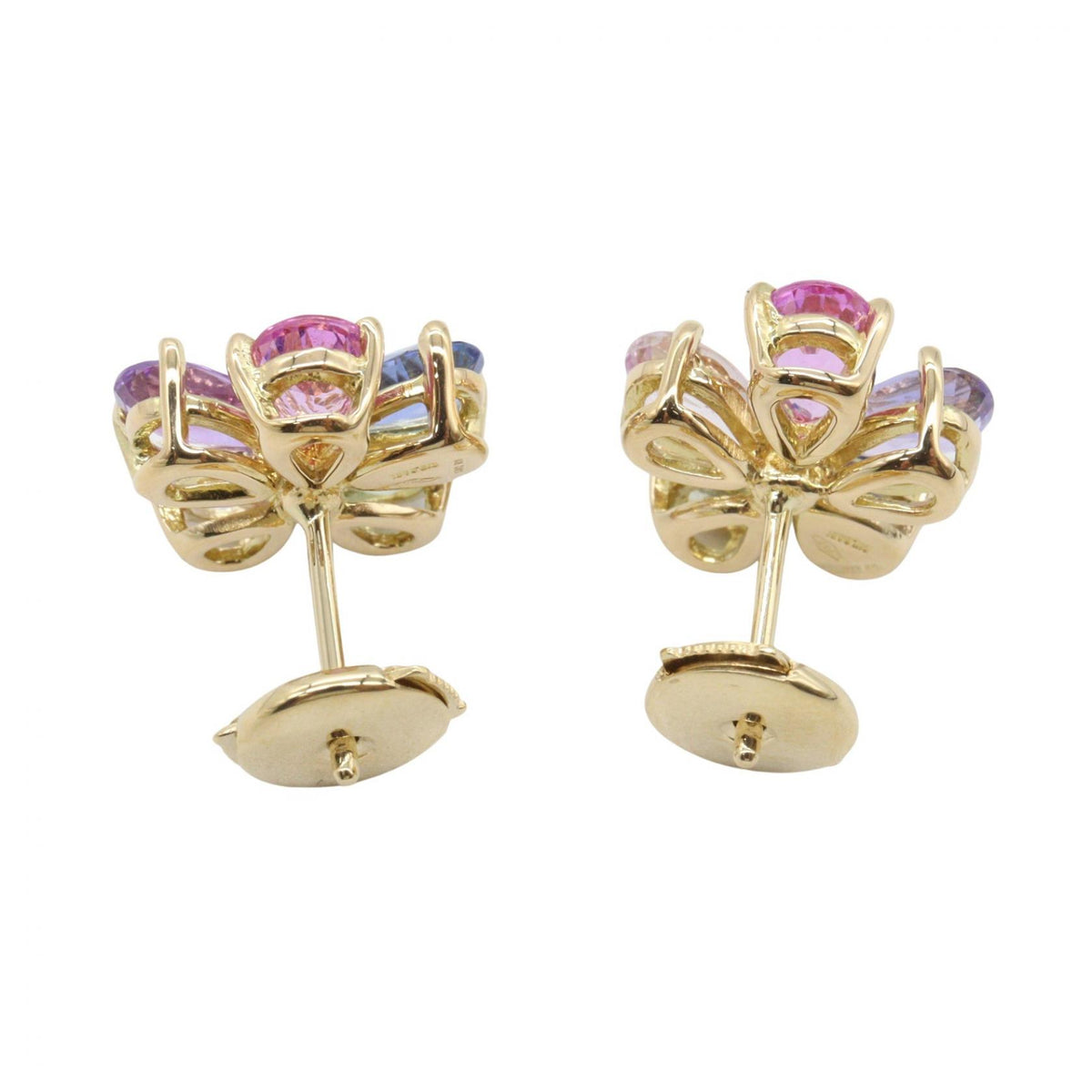 BVLGARI Flower Contrail K18YG Earrings