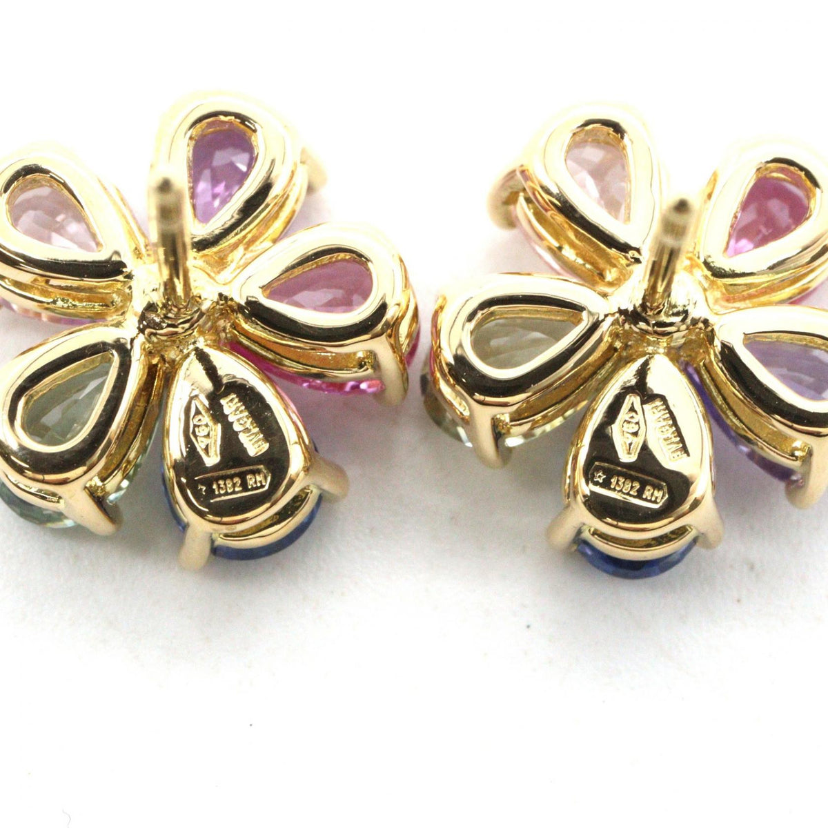 BVLGARI Flower Contrail K18YG Earrings