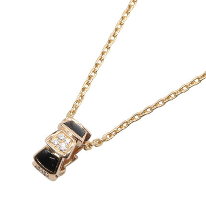 BVLGARI Serpenti Onyx Necklace Gold