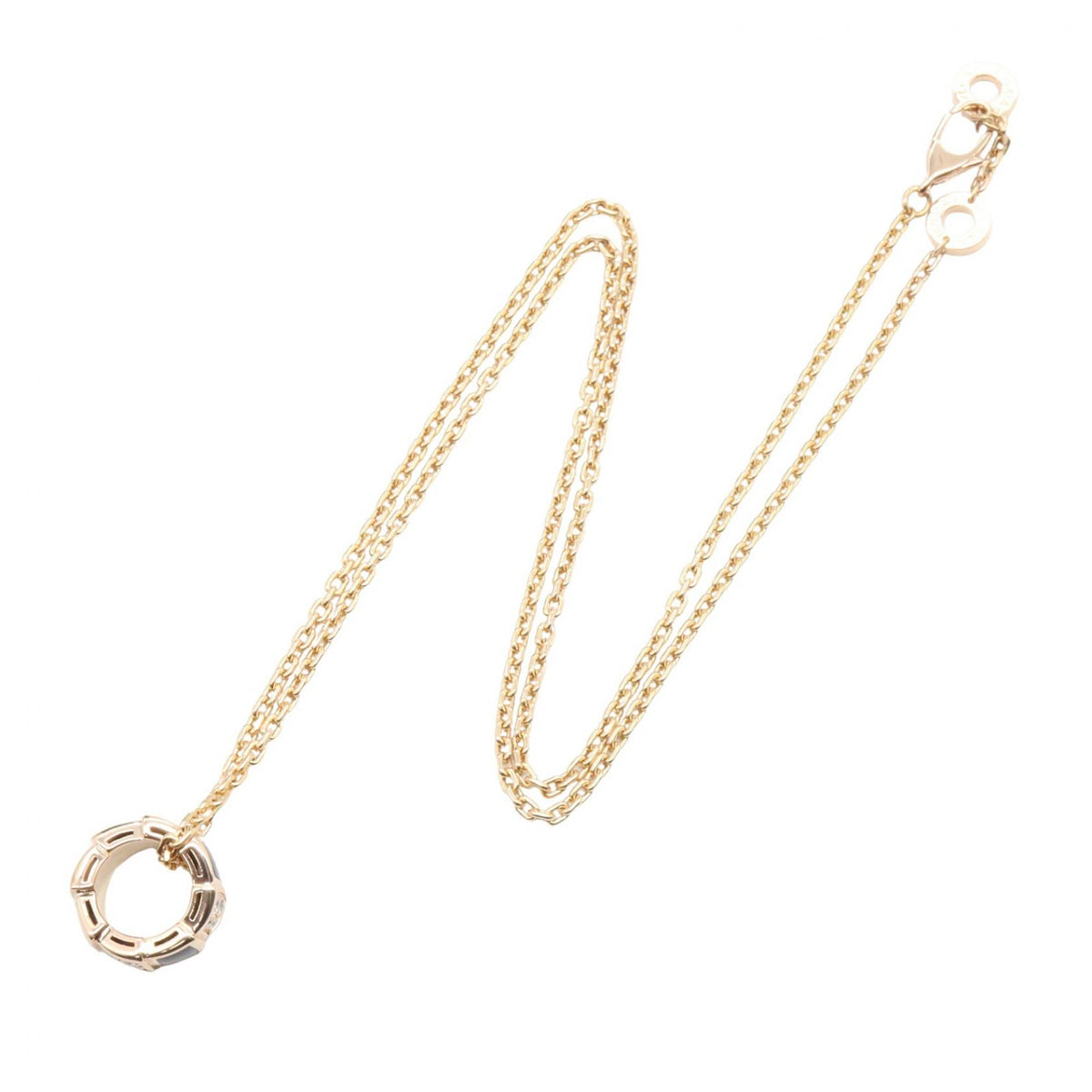 BVLGARI Serpenti Onyx Necklace Gold