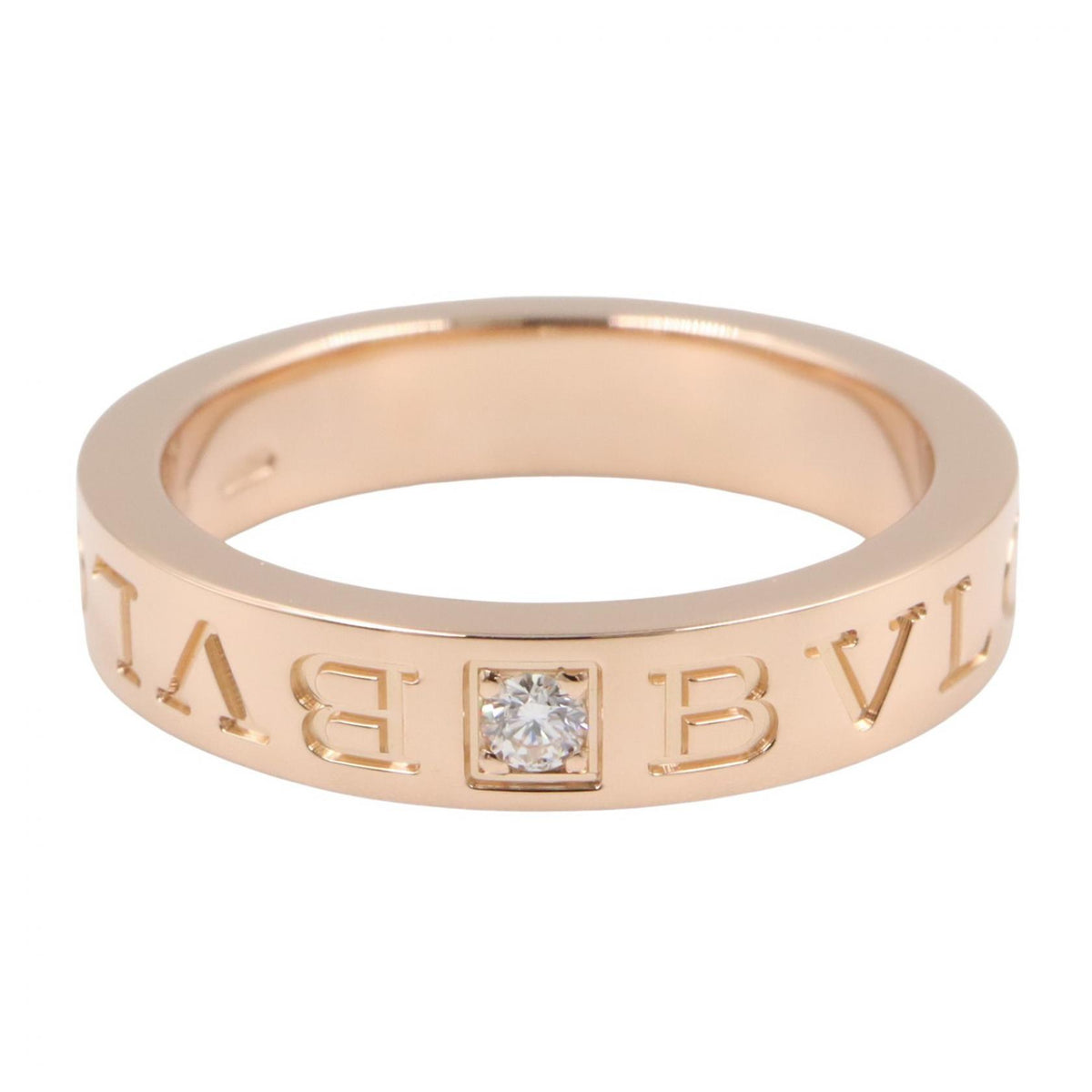 BVLGARI B-zero1 Essential 1PD K18PG Diamond Ring Size JP 11