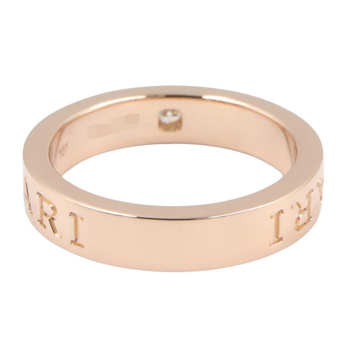 BVLGARI B-zero1 Essential 1PD K18PG Diamond Ring Size JP 11
