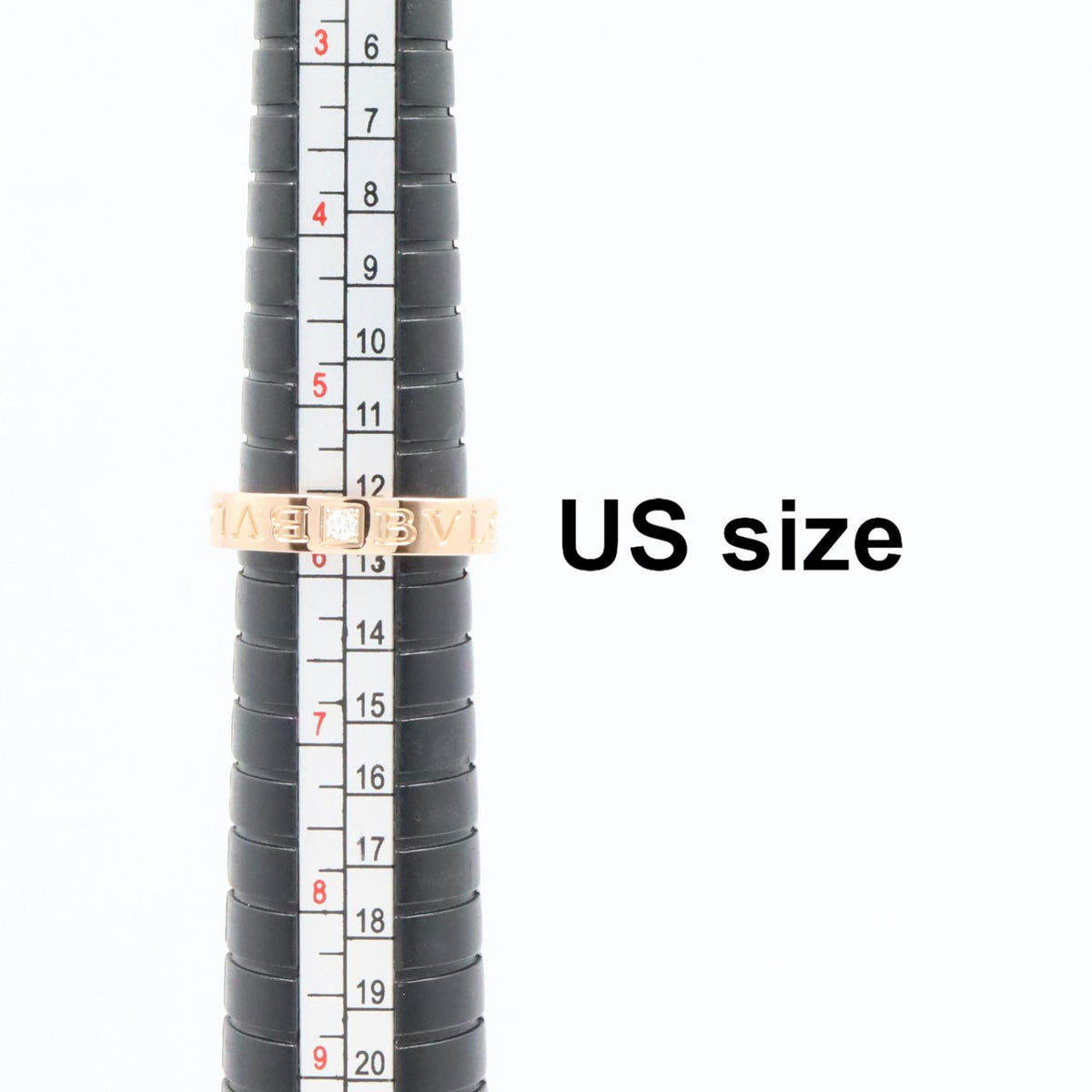 BVLGARI B-zero1 Essential 1PD K18PG Diamond Ring Size JP 11