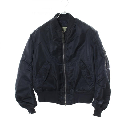 ALPHA MA-1 Nylon Flight Bomber Jacket Navy Size M