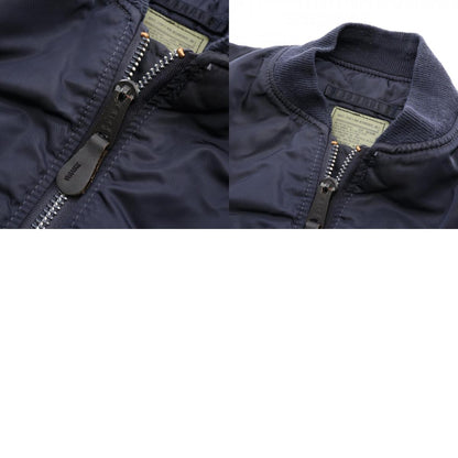 ALPHA MA-1 Nylon Flight Bomber Jacket Navy Size M