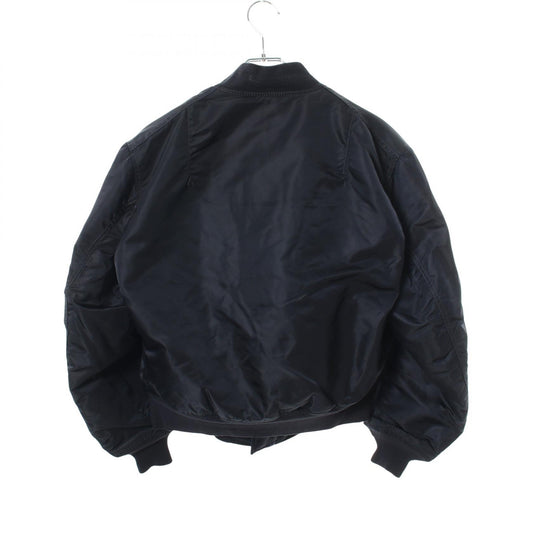 ALPHA MA-1 Nylon Flight Bomber Jacket Navy Size M