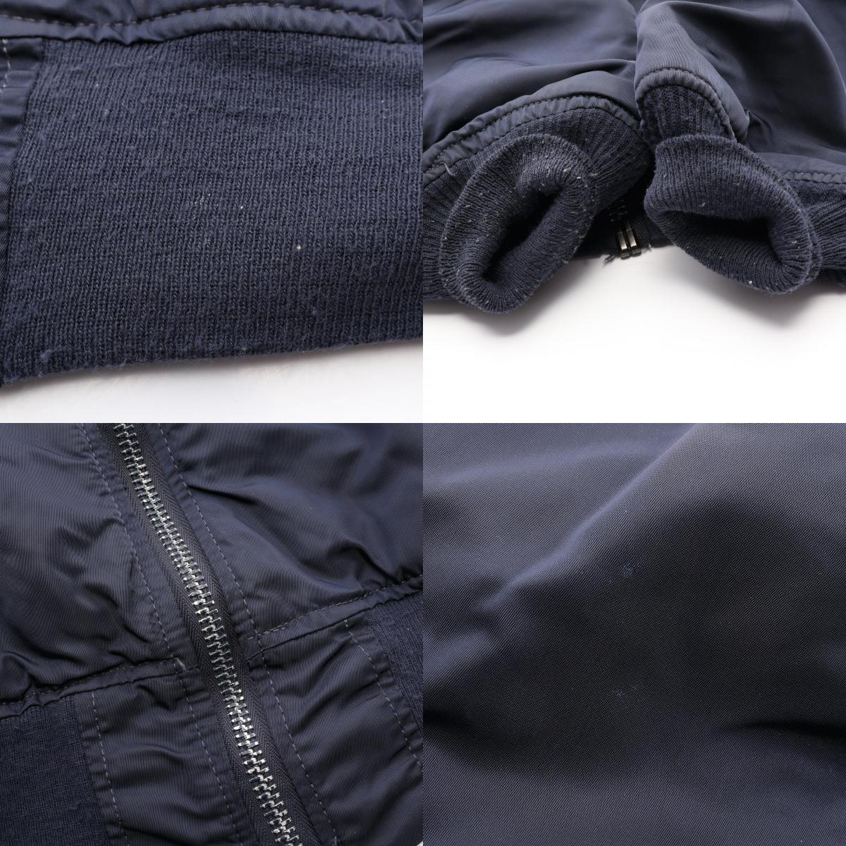 ALPHA MA-1 Nylon Flight Bomber Jacket Navy Size M