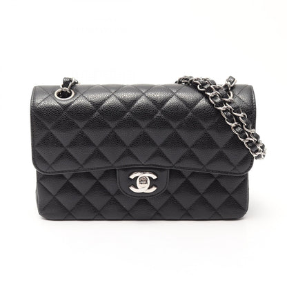 CHANEL Black Caviar Skin Shoulder Bag