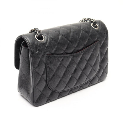 CHANEL Black Caviar Skin Shoulder Bag