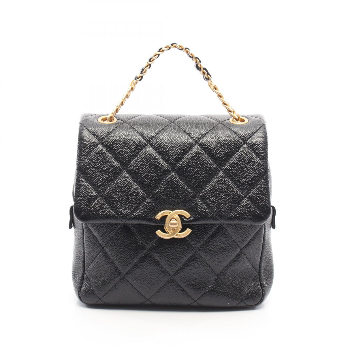 CHANEL Matelasse Chain Backpack Black