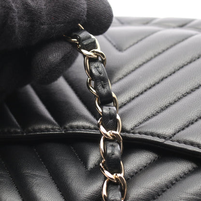 CHANEL Chevron V-Stitch Shoulder Bag